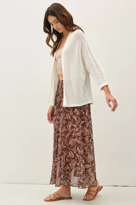 Farren Flowy Paisley Maxi Skirt