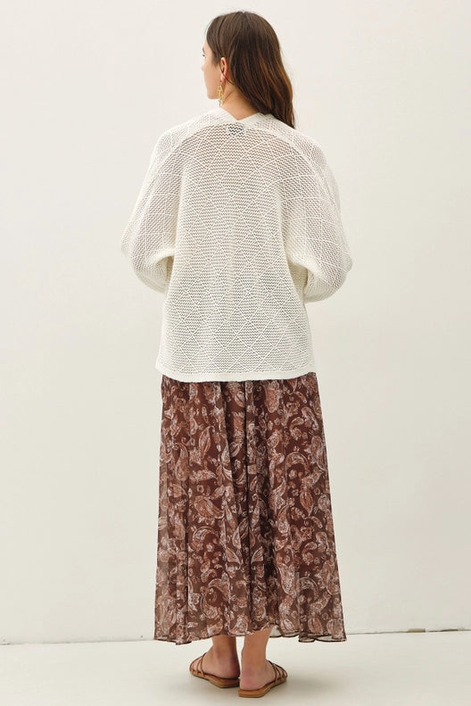 Farren Flowy Paisley Maxi Skirt