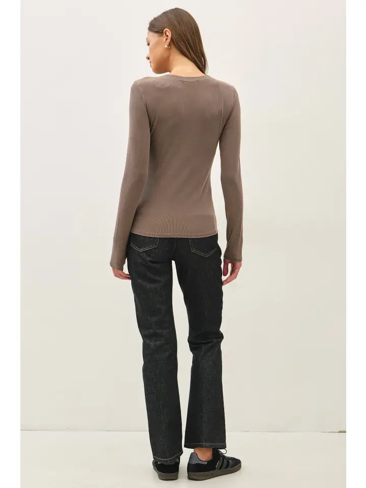 Rylan Ribbed Crewneck Top