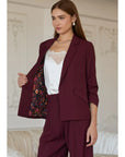 Shirred Sleeve Blazer