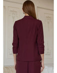 Shirred Sleeve Blazer