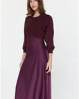 Soren Mixed Media Midi Dress
