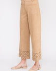 Lena Suede Wide Leg Pants