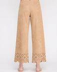 Lena Suede Wide Leg Pants