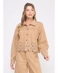 Lena Suede Shirt Jacket