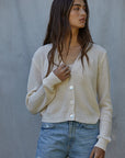 V-Neck Long Sleeve Cardigan