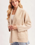 April Oversized Open Cardigan