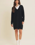 Carson Mixed Media Sweater Dress