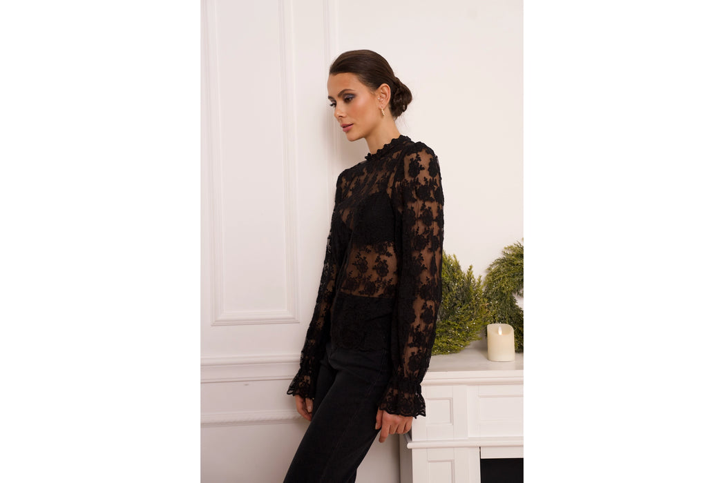 Catherine Embroidered Lace Blouse