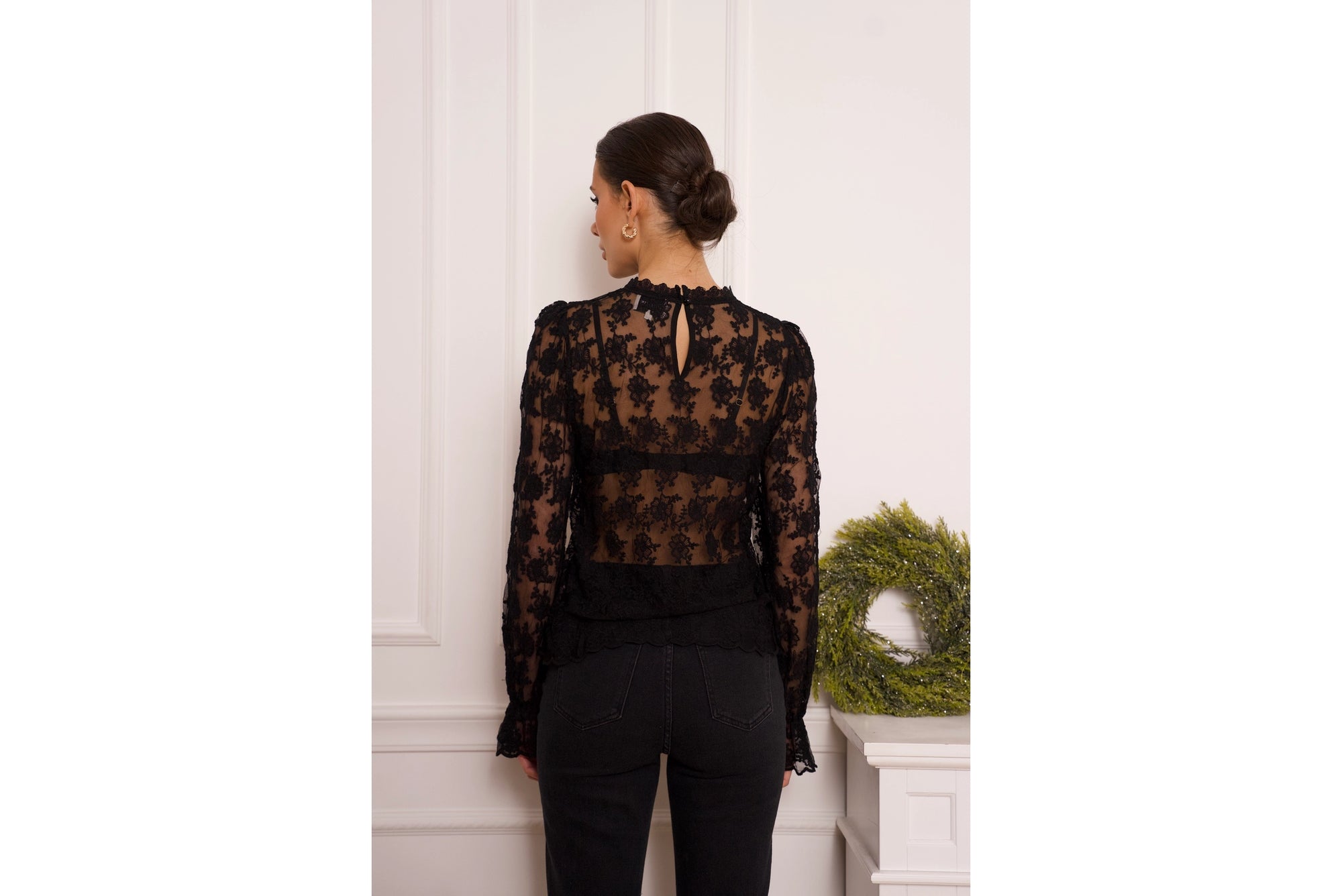 Catherine Embroidered Lace Blouse