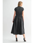 Tori Satin Midi Dress