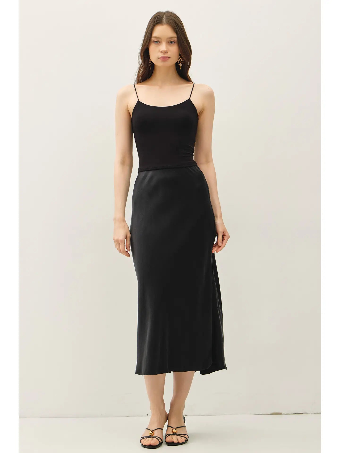 Sabine Suede Feel Midi Skirt