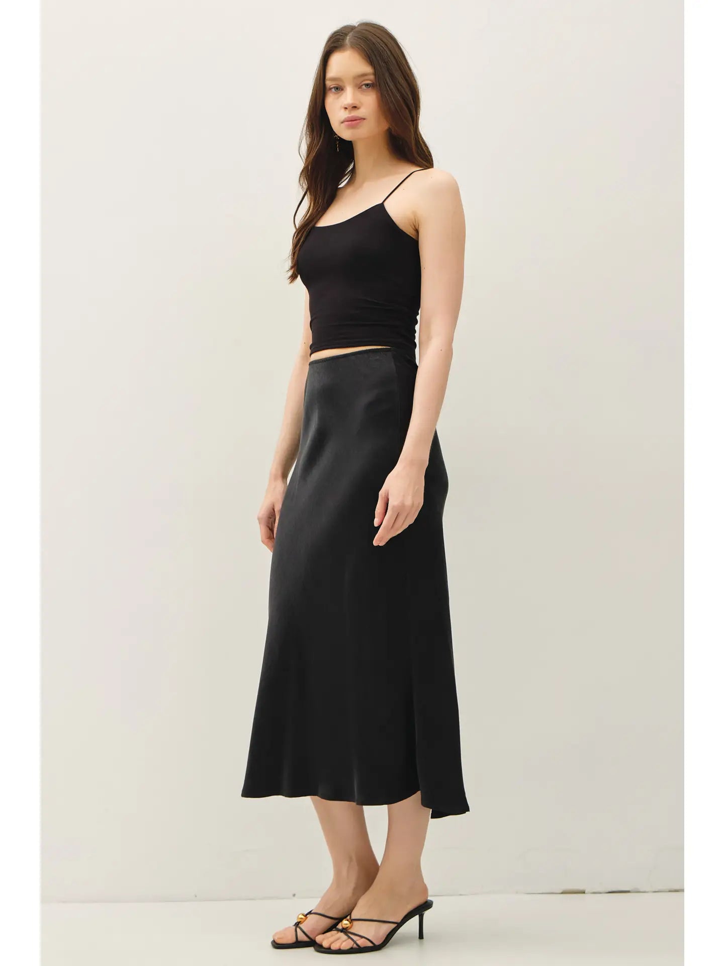 Sabine Suede Feel Midi Skirt