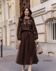 Lila Long Tulle Skirt