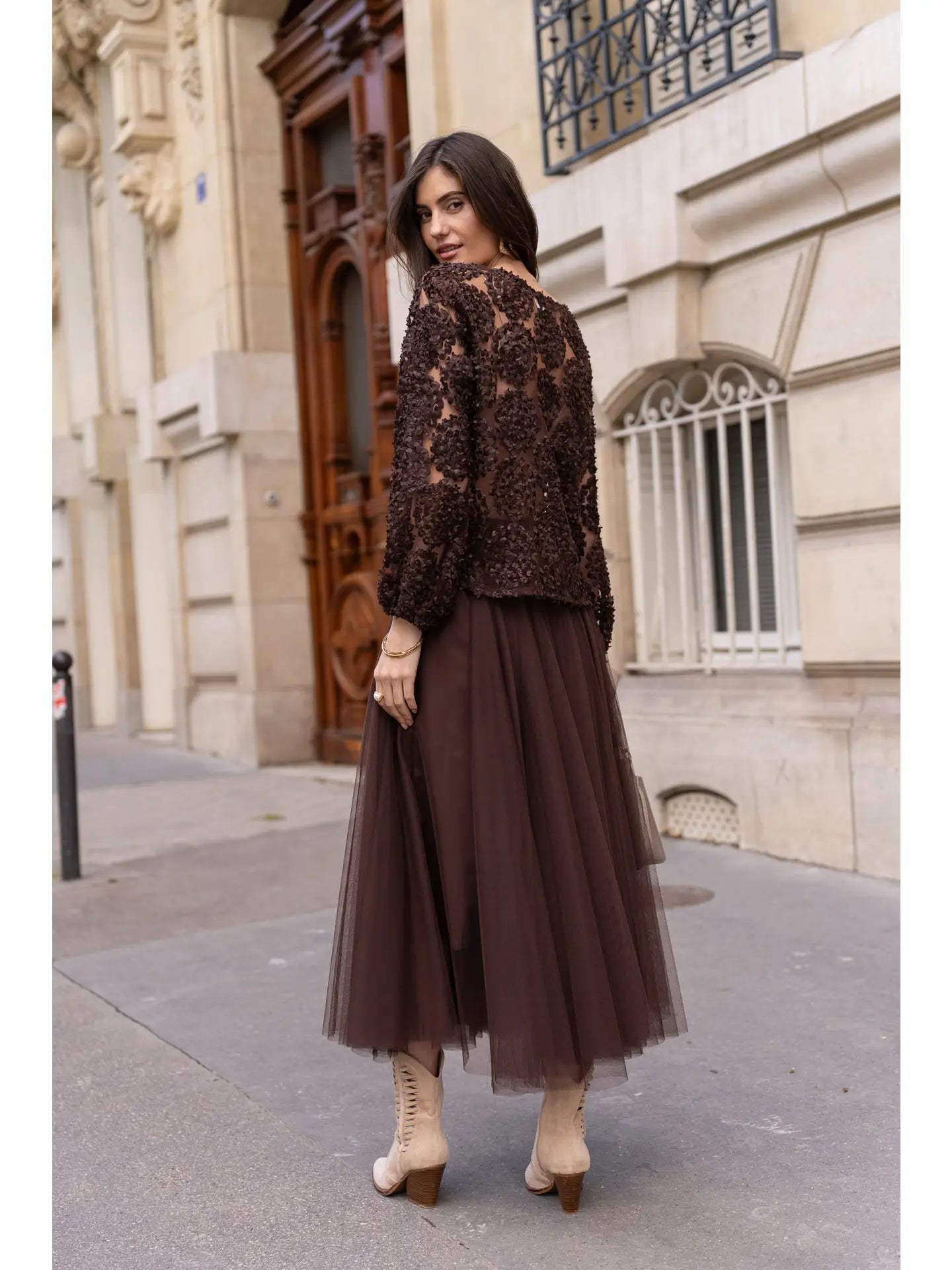 Lila Long Tulle Skirt