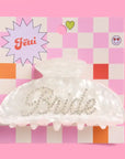 Bride Clip Acrylic Accessory - Bach Party Gift - Bridal Shower Gift