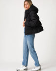 Long Sleeve Zip-Up Hooded Puffer Jacket