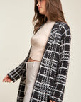 Lydia Button Front Long Sleeve Coat - Plus Size