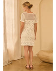 Violette Crochet Mini Dress