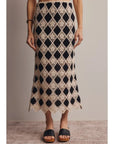 Talia Crochet Midi Skirt