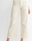 Cargo Pocket Wide Leg Denim
