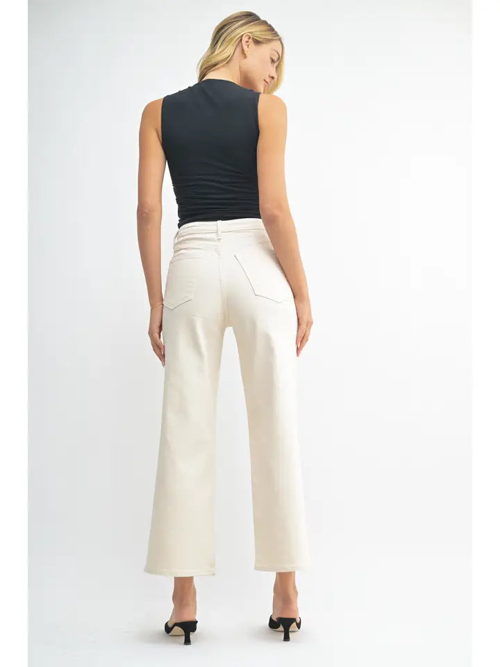 Cargo Pocket Wide Leg Denim