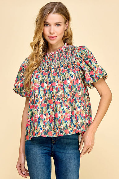 Cori Smocked Blouse