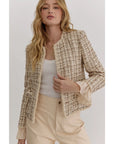 Dani Cropped Tweed Blazer