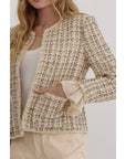 Dani Cropped Tweed Blazer