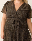 Dani Pleated Skirt Dress - Plus Size