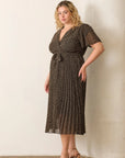 Dani Pleated Skirt Dress - Plus Size