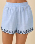 Delilah Scallop Hem Shorts