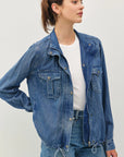 Denim Look Utility Jacket