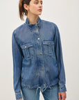 Denim Look Utility Jacket