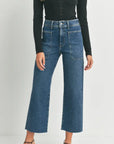 Utility Wide Leg Denim - Dark Wash