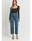 Utility Wide Leg Denim - Dark Wash