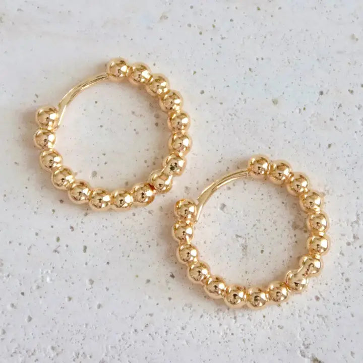 Serena Dot Hoop Earrings