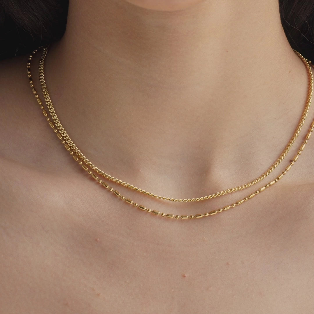 Double Barrel Necklace