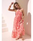 Hailey Halter Neck Maxi Dress