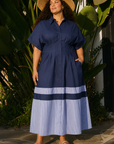Susie Short Sleeve Shirt Dress - Plus Size