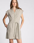 Sable V-Neck Mini Dress