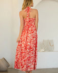 Hailey Halter Neck Maxi Dress