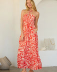 Hailey Halter Neck Maxi Dress