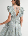 Bonnie Flutter Sleeve Dress