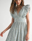 Bonnie Flutter Sleeve Dress