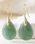 Emma Emerald Glow Aventurine Earrings