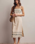 Eloise Embroidered Detail Midi Dress