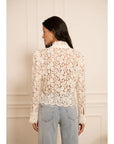 Leilani Jewel Button Lace Blouse