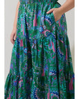 Sabrina Floral Tiered Midi Dress - Plus Size