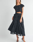 Evie Crop Top and Midi Skirt Set